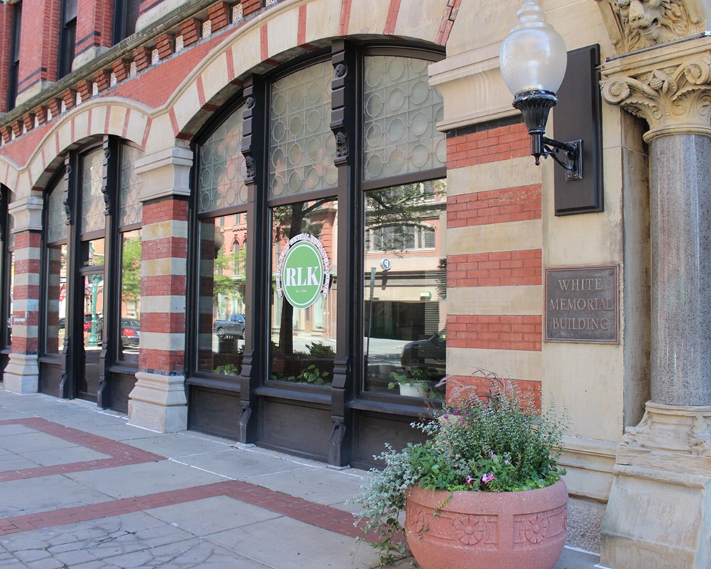 Building front with 1876 in the stonework