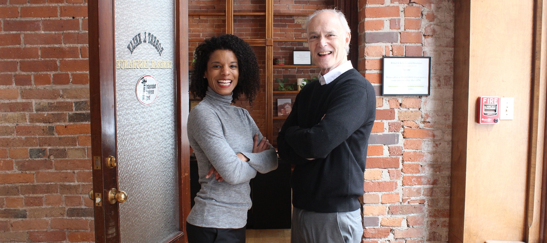 Family in front of new house